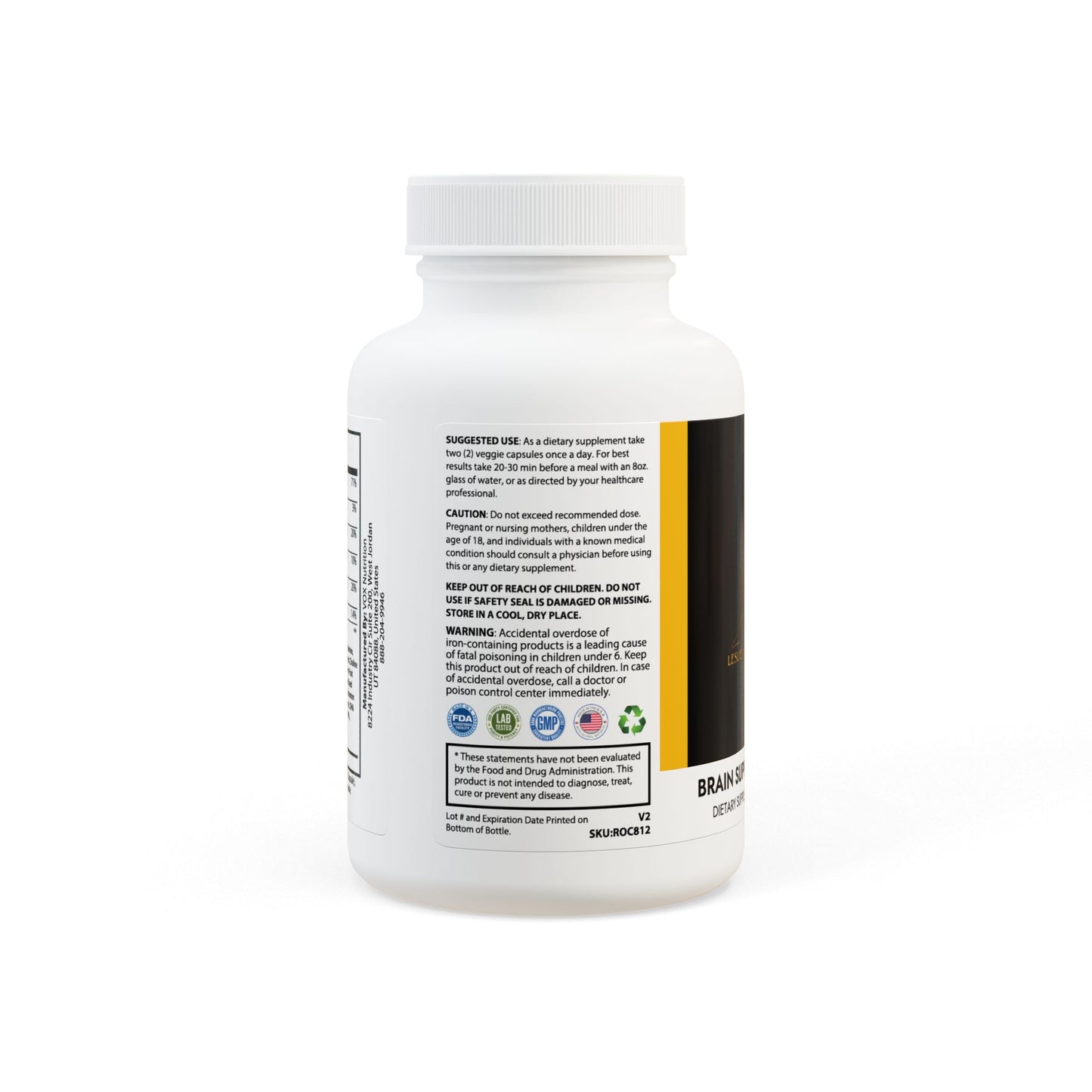 Leslie Light Goddess Brain Support Complex Supplement (60 Capsules)