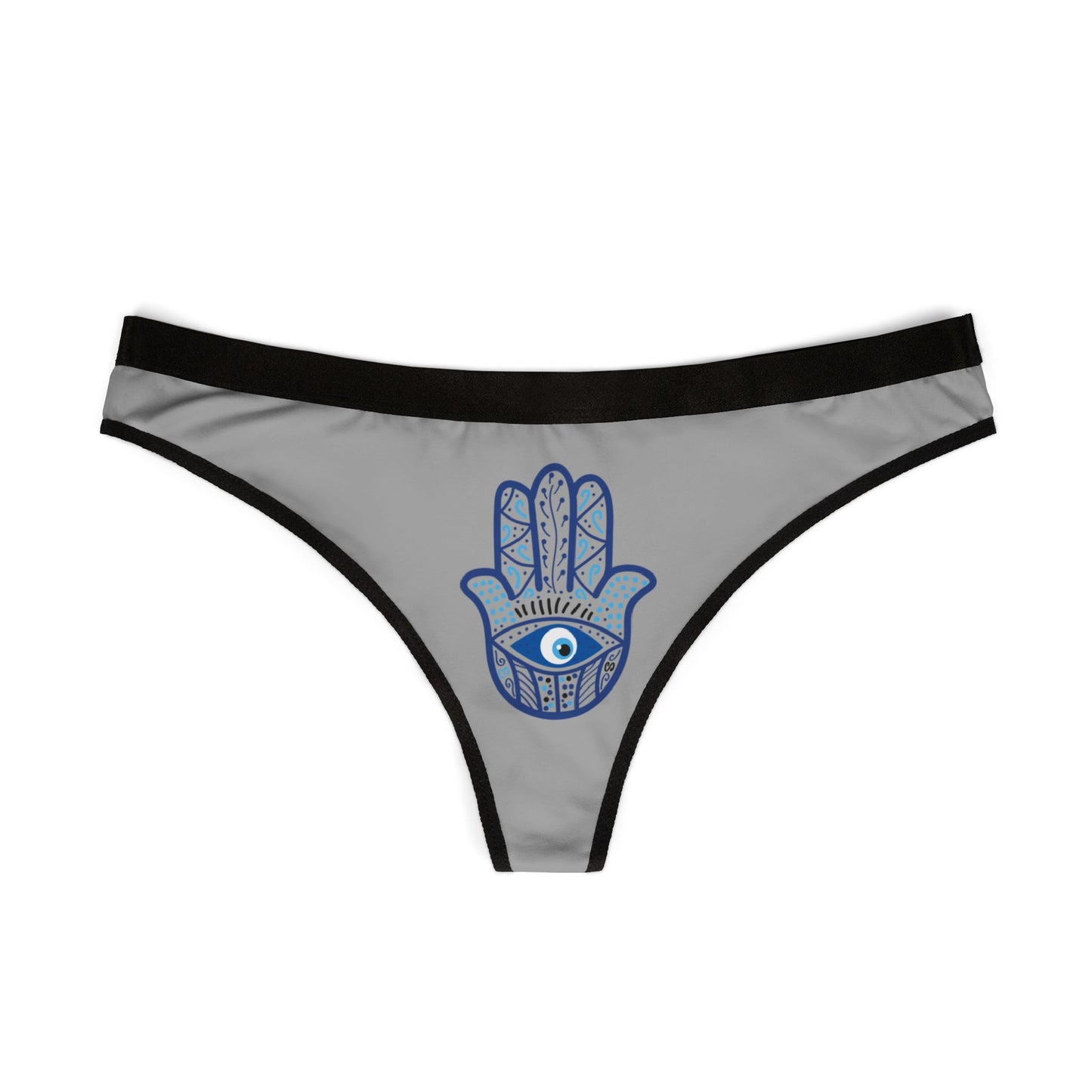 Women's Thong Underwear with Hansma Evil Eye Protection Design
