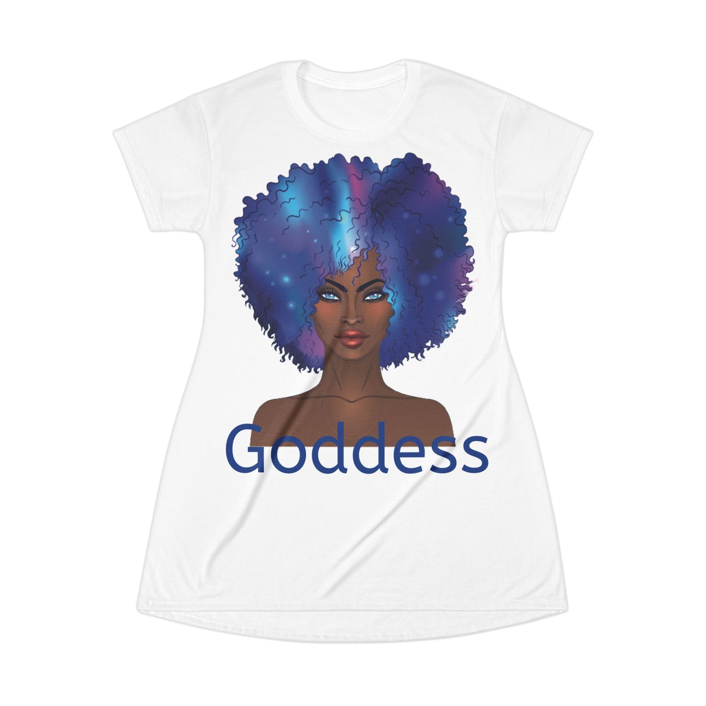 Goddess Blue T-Shirt Dress