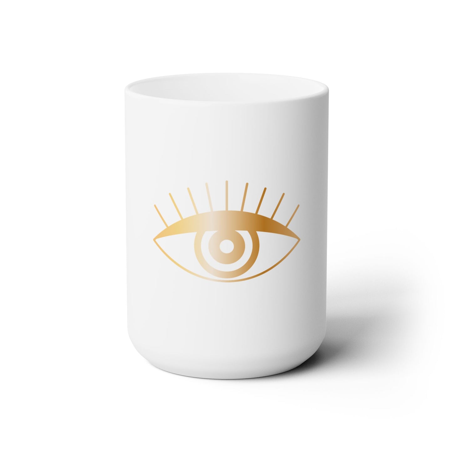 Evil Eye Protection Gold Ceramic Mug 15oz