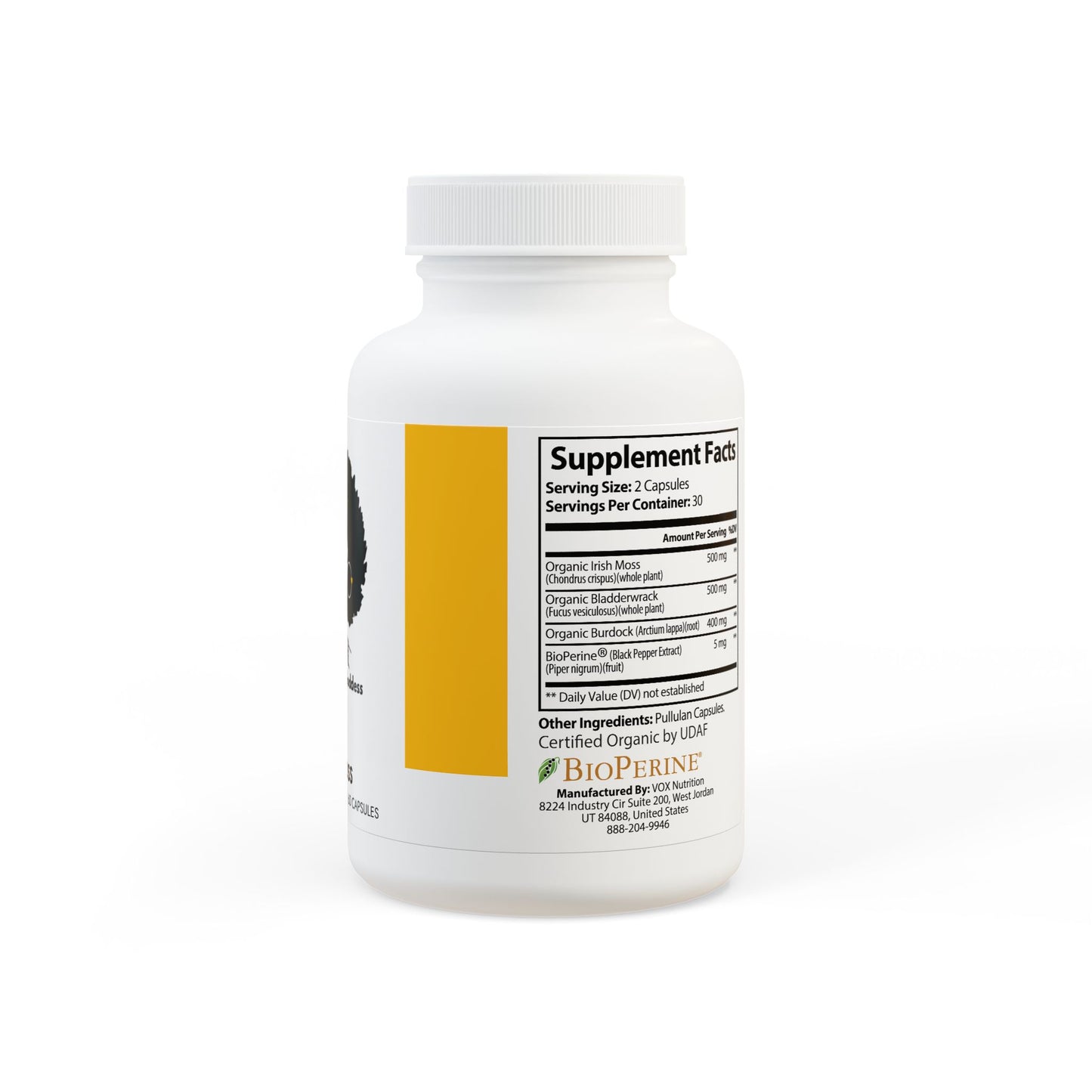 Leslie Light Goddess Sea Moss Supplement (60 Capsules)